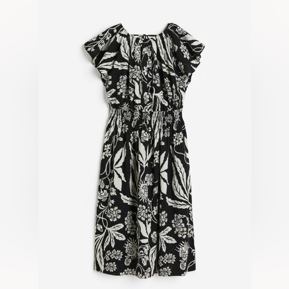Crinkled Cotton Dress